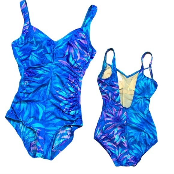 Maxine of Hollywood CLASSIC vintage swimsuit Pin-Up 70’s 80’s one piece - Picture 2 of 8